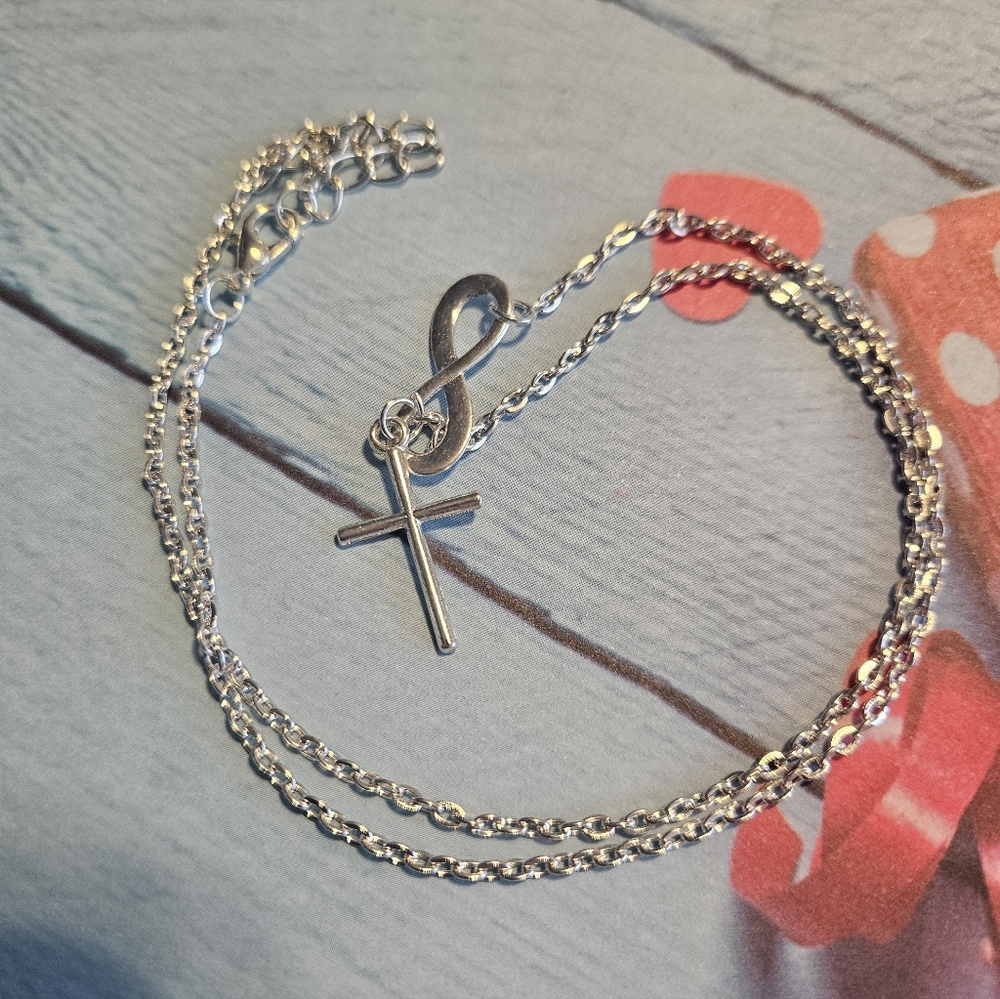 Cross Infinity Necklace